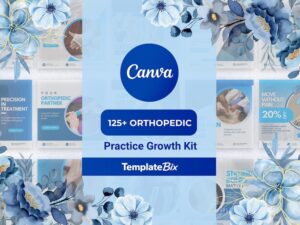 Orthopedic Canva Templates Bundle | Doctor Instagram Content | Healthcare Content | Medical Social Media Kit | Medical Canva Posts